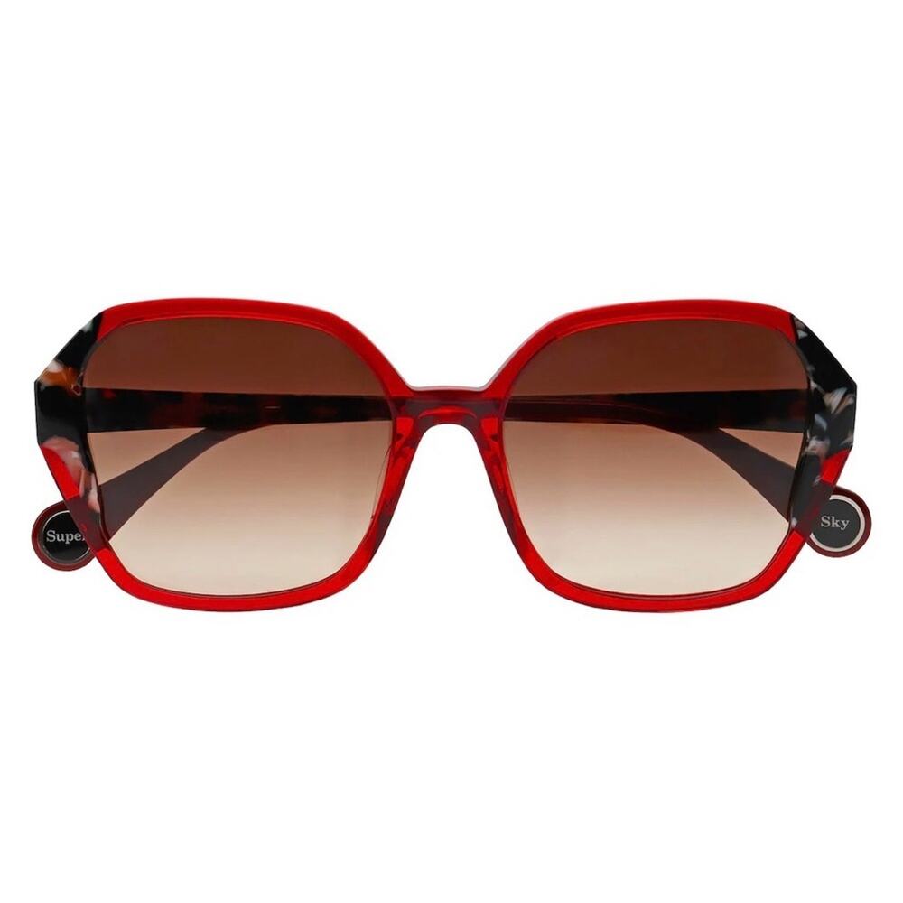 New! Woow SUPER SKY 2 9105 Stylish Red Sunglasses, Authentic